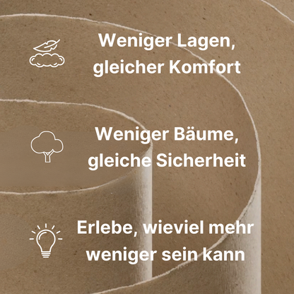 Perla Toilettenpapier (wie 3-lagig) - Less Is More Technology