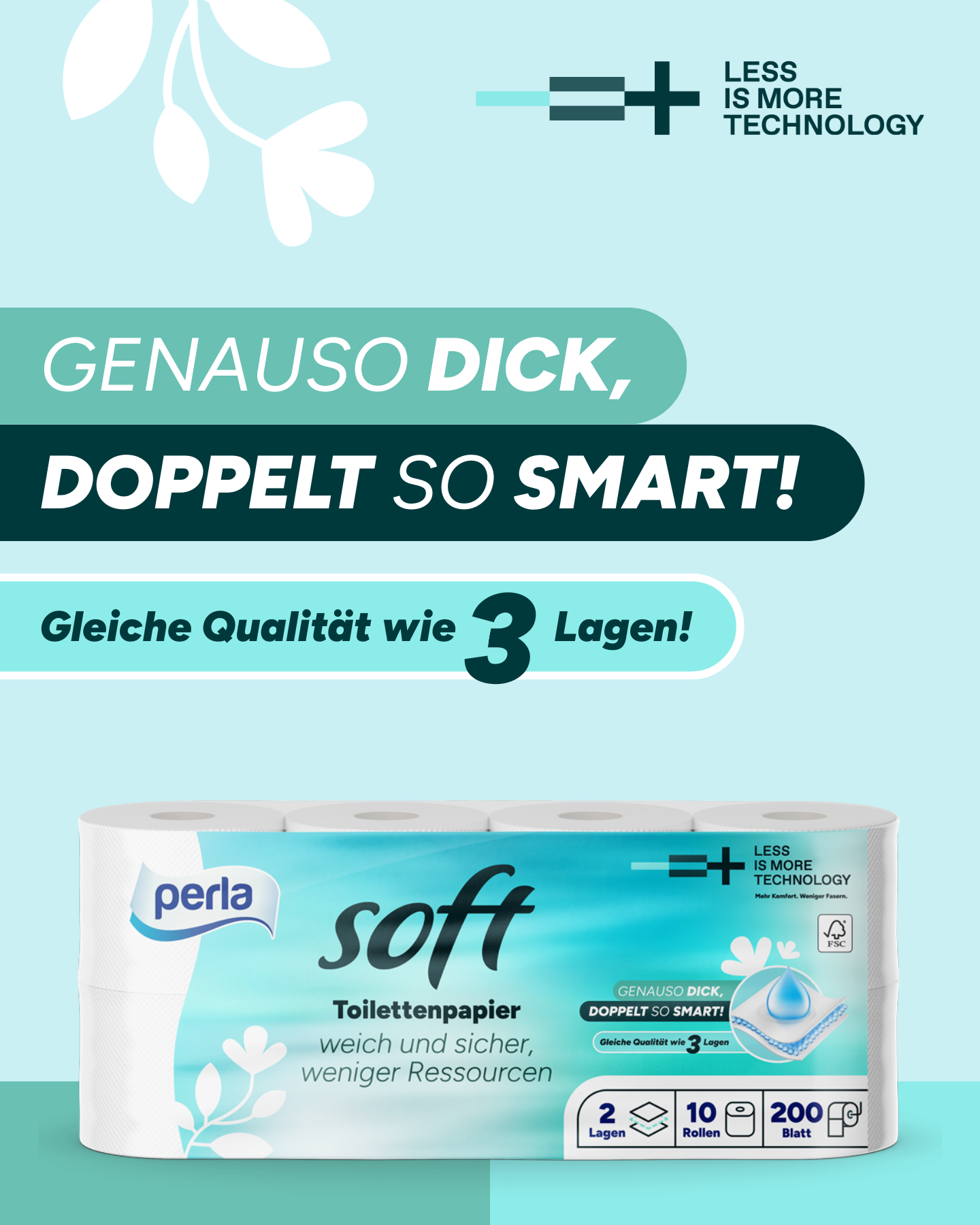 Less Is More Toilettenpapier (wie 3-lagig)